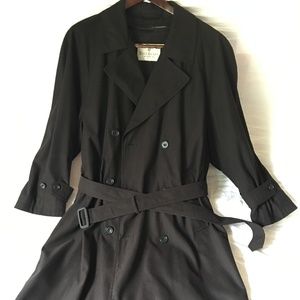 RARE Microfiber Mens Trench Coat Water Repellent